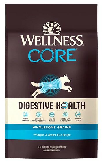 Wellness CORE Digestive Health Dog Food Whitefish Brown Rice