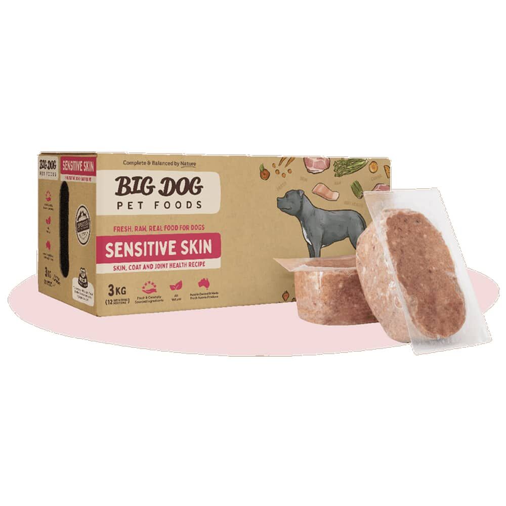 BIG DOG Scientific Range Frozen Raw Dog Food Sensitive Skin 3kg