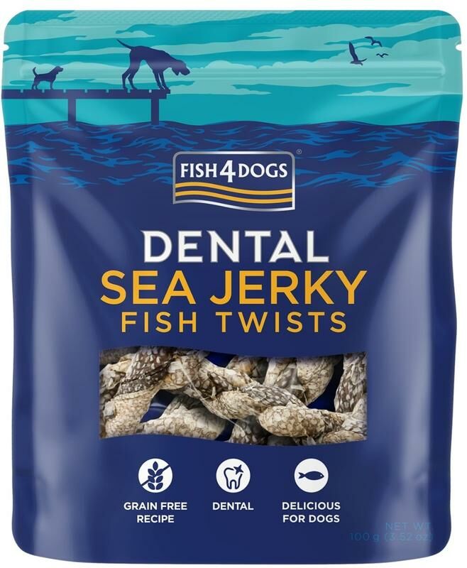 Fish4Dogs Dog Dental Treat Sea Jerky Fish Twists 100g ePet.hk