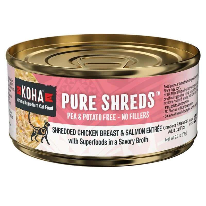 Koha Cat Wet Food Pure Shreds Shredded Chicken Breast Salmon