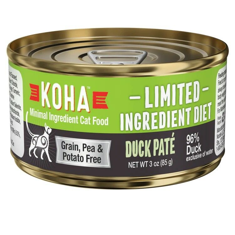 Koha Cat Wet Food Limited Ingredient Diet Duck Pate 85g ePet