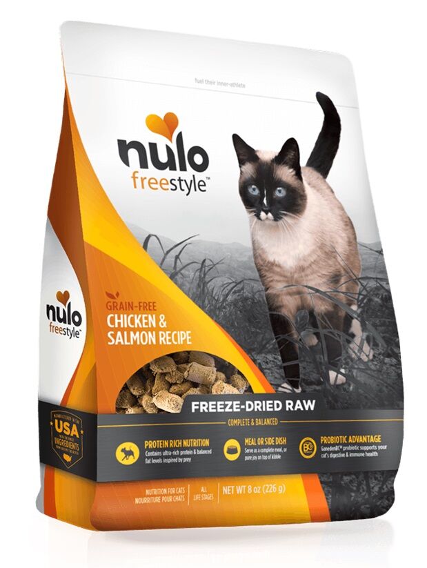 Nulo Cat Food FreeStyle Freeze Dried Chicken Salmon 8oz