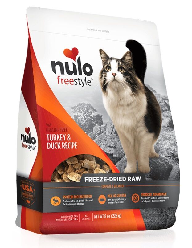 Nulo Cat Food FreeStyle Freeze dried Turkey Duck 8oz ePet