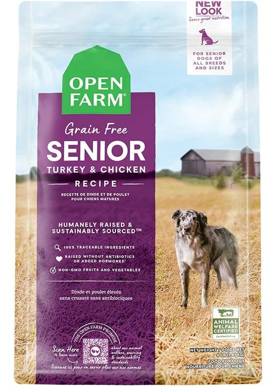 Open farm senior dog sale food