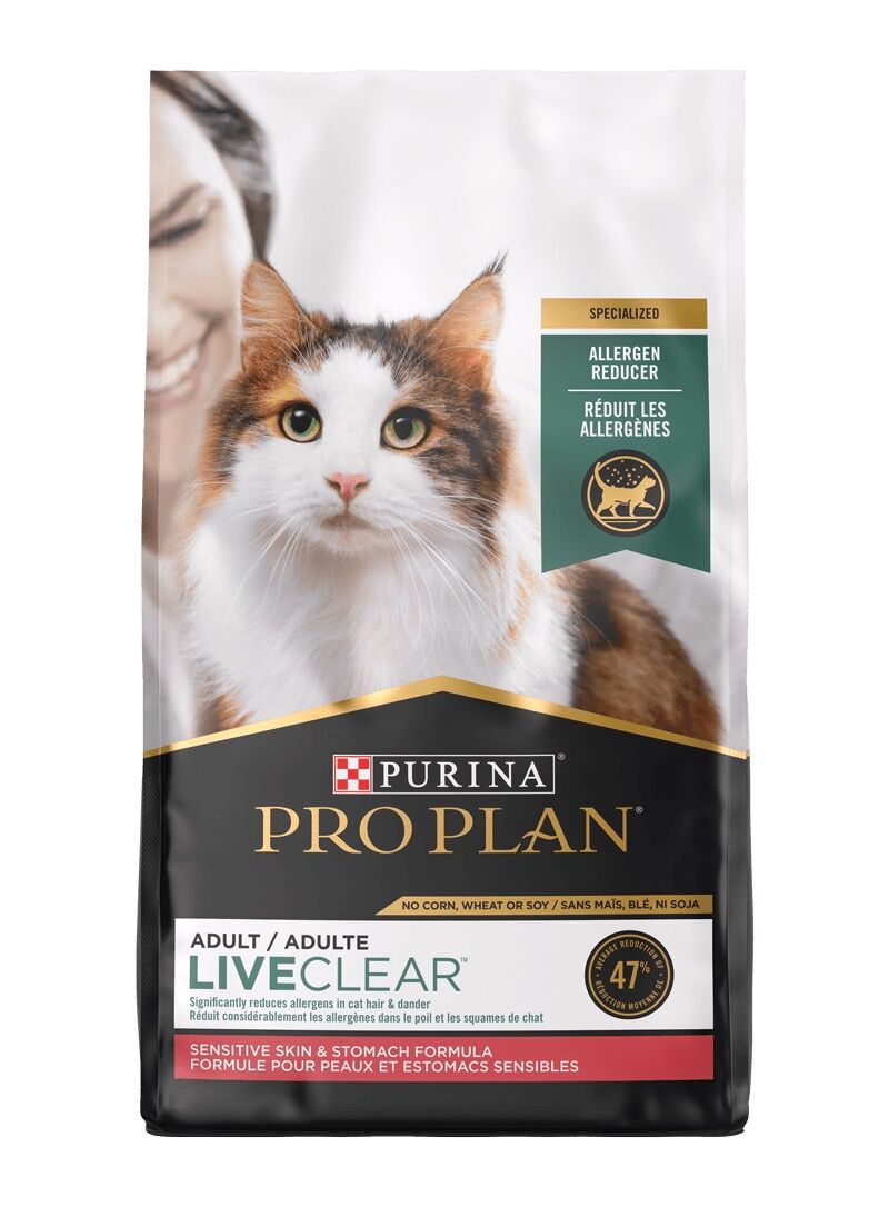 Purina Pro Plan LiveClear Cat Food Allergen Reducing Sensitive Skin Stomach Turkey 3.2lb ePet.hk Free Delivery