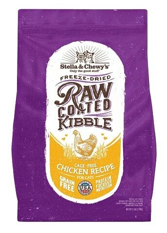 Stella Chewys Cat Food Raw Coated Kibble Cage Free Chicken