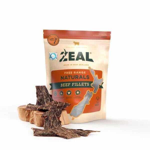 Zeal Dog Treat Natural Beef Fillets 125g ePet.hk Free Delivery