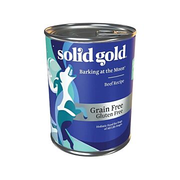 Solid Gold Dog Canned Food - Barking at the Moon - Grain Free - Beef 13.2oz