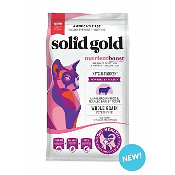 Solid Gold 美國素力高貓乾糧 - NutrientBoost - Katz-N-Flocken -羊肉糙米配方 4lb