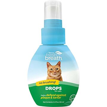 Tropiclean Fresh Breath Drops for Cats 65ml - EXP 30/09/2024