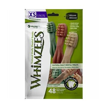 Whimzees Dog Dental Treat - Toothbrush - Extra Small (5-15lbs) 360g *