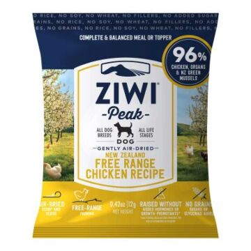 Ziwipeak Dog Food - Air-Dried Grain Free - Free Range Chicken Recipe 12g (Trial Pack)