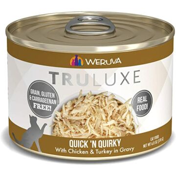 WERUVA TRULUXE Grain Free Cat Canned Food - Quick 'N Quirky with Chicken & Turkey in Gravy (6oz)