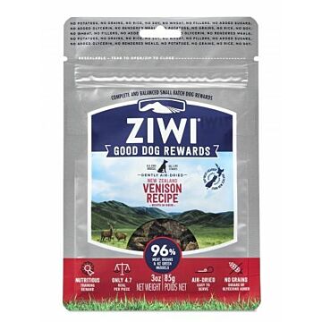 Ziwipeak Good Dog Treats - Venison 3oz