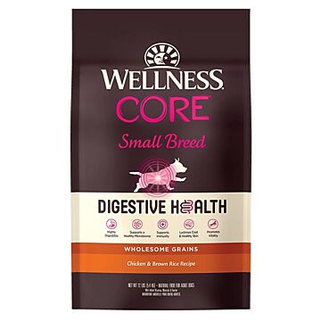 Wellness CORE Digestive Health Dog Food - Small Breed - Chicken & Brown Rice 12lb
