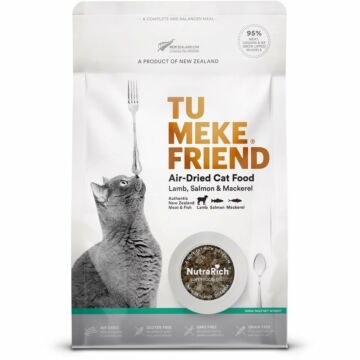 Tu Meke Friend 新西蘭貓糧 - 風乾脫水 - 羊肉三文魚鯖魚 400g