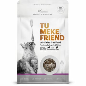 Tu Meke Friend 新西蘭貓糧 - 風乾脫水 - 鹿肉三文魚雞肉 400g