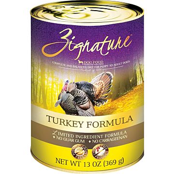 Zignature Dog Canned Food - Limited Ingredient Formula - Turkey 13oz