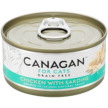 Canagan Grain Free Canned Cat Food - Chicken with Sardine 75g