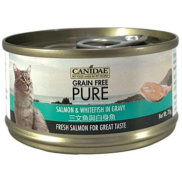 Canidae Wet Cat Food - Pure Salmon & Whitefish in gravy 70g