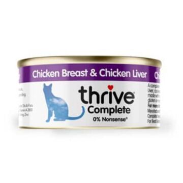 Thrive 整全貓貓鮮肉罐頭 - 100%鮮雞胸肉雞肝 75g