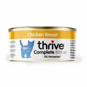 Thrive 整全貓幼貓鮮肉罐頭 - 100%鮮雞胸肉 75g