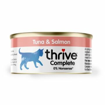 Thrive 整全貓貓鮮肉罐頭 - 100%吞拿魚 + 三文魚 75g