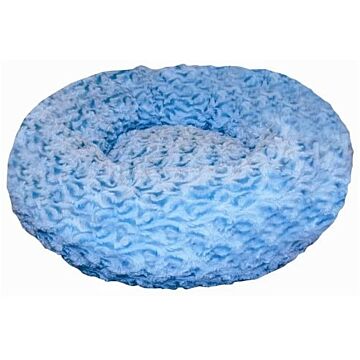 Catit Style Cat Donut Bed-Rosebud, Blue, Small. Size: 40cm dia. x 12.7cm (16" dia x 5")