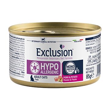 Exclusion Veterinary Diets Cat Canned Food - Hypoallergenic - Pork & Potato 85g