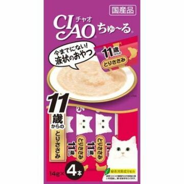 CIAO Churu Senior 11+ Cat Treat (4SC-78) - Churu Chicken puree 14gx4