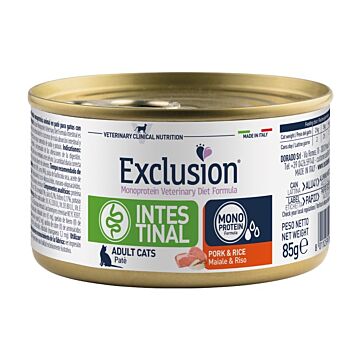 Exclusion Veterinary Diets Cat Canned Food - Intestinal - Pork & Rice 85g
