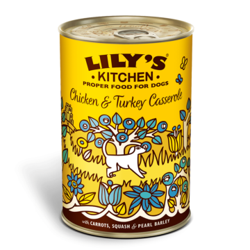 Lilys Kitchen Dog Wet Food - Chicken & Turkey Casserole 400g