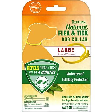 Tropiclean Flea & Tick Repellent Collar for Large Dogs (fits up to 25" neck size) - 40g