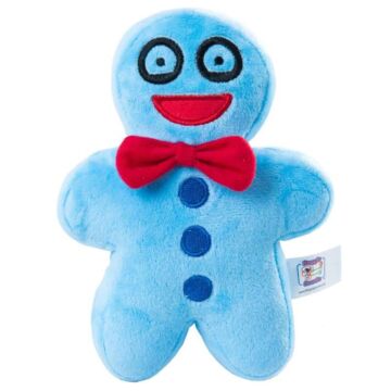 Doggie Goodie Dog Plush Toy With Squeaker - Gingerbread Buddies The Tired Guy Blue