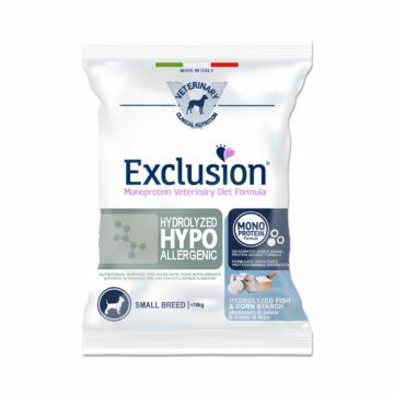 Exclusion Veterinary Diets Dog Food - Hydrolyzed Hypoallergenic - Fish & Corn for Small Breed 80g (Trial)