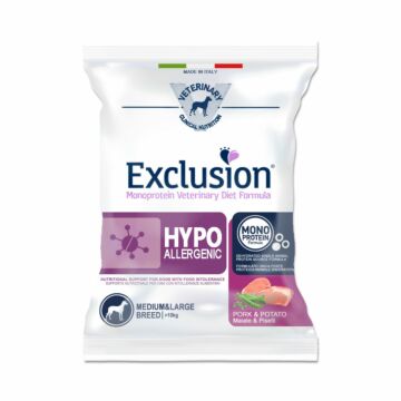 Exclusion Veterinary Diets Dog Food - Hypoallergenic - Pork & Pea for Medium/L 80g (Trial)