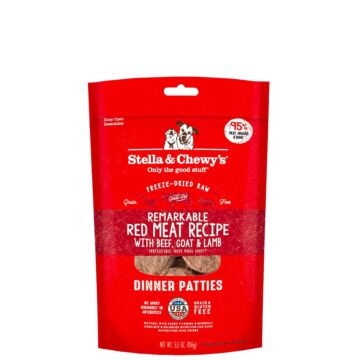 Stella & Chewys Dog Food - Freeze-Dried Dinner Patties - Remarkable Red Meat