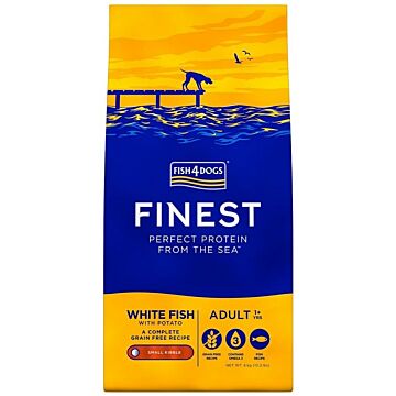 Fish4Dogs Finest Dog Food - Small Bites - White Fish With Potato 6kg