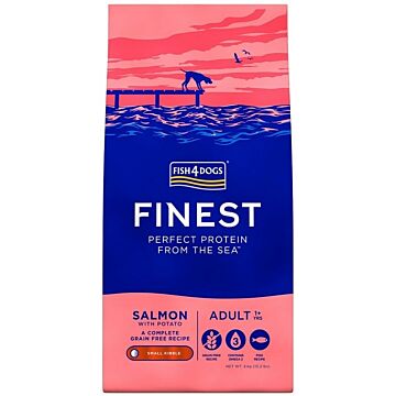 Fish4Dogs Complete Gluten Free Dog Dry Food - Finest Salmon Large Bites