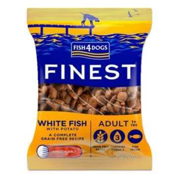 Fish4Dogs Finest Dog Food - Small Bites - White Fish With Potato 75g (Trial Pack)