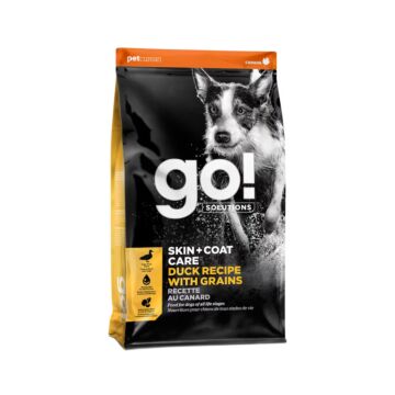 Go! SOLUTIONS Dog Food - Skin & Coat Care - Duck With Grains 3.5lb