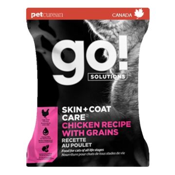 Go! SOLUTIONS Cat Food - Skin & Coat Care - Chicken with Grains (Trial Pack)