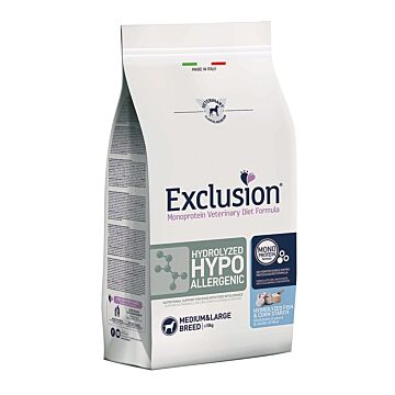 Exclusion Veterinary Diets Dog Food - Hydrolyzed Hypoallergenic - Fish & Corn for Medium/L 2kg