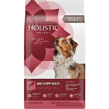Holistic Select Grain Free Adult & Puppy Food- Salmon, Anchovy & Sardine Meal