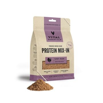 Vital Essentials Dog Food - Freeze-Dried Raw Protein Mix-in - Turkey 6oz