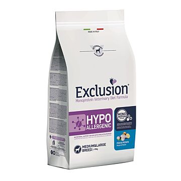 Exclusion Veterinary Diets Dog Food - Hypoallergenic - Fish & Potato for Medium/L 2kg