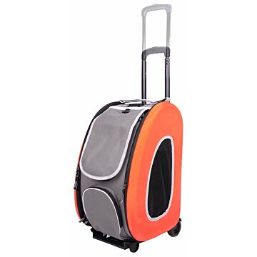 IBIYAYA EVA 4 in 1 Wheeled Pet Carrier - Tangerine