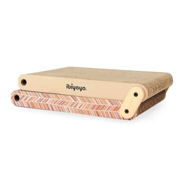 IBIYAYA Cat Toy - Fold-Out Scratching Pad - Cinnamon