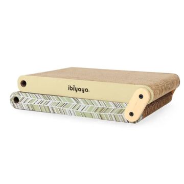 IBIYAYA Cat Toy - Fold-Out Scratching Pad - Sage