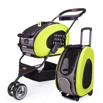 IBIYAYA 5-IN-1 Combo EVA Pet Carrier/Stroller - Apple Green